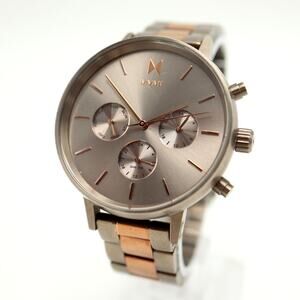 MVMT Orion Nova Womens 38mm Dual Time Day Date Watch 6" Bracelet w New Battery